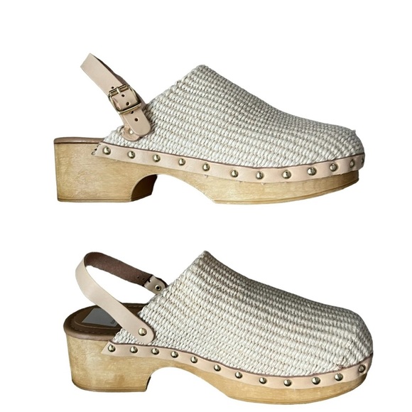 Dolce Vita Carlee Clogs in Tann/Natural Raffia Size 9 - Picture 12 of 15